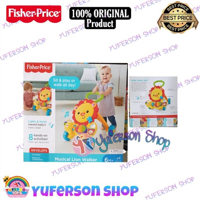 Baru Baby Walker - Fisher Price - Musical Lion Walker