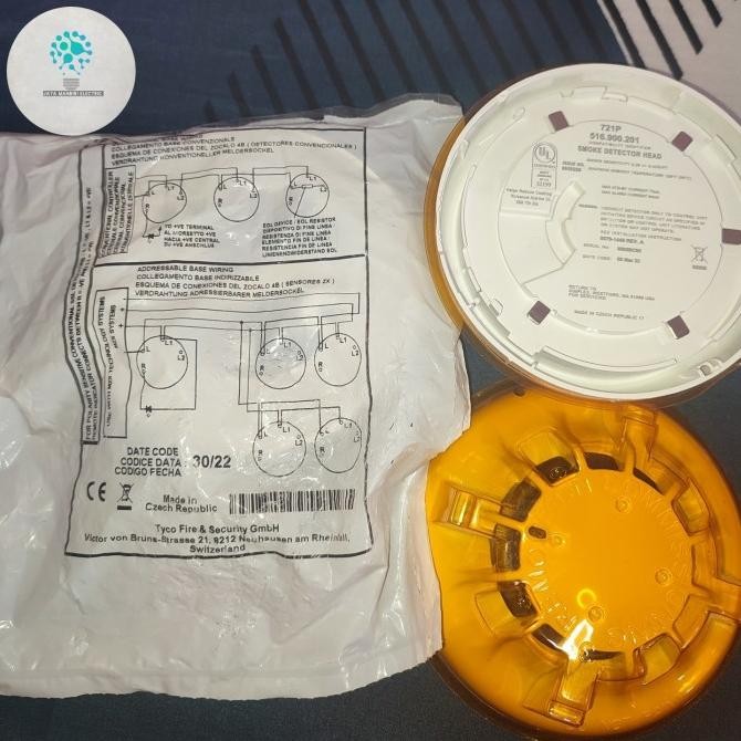 Smoke Detector Heard Simplex Tyco 721P +Base Tyco 721P Simplex Smoke