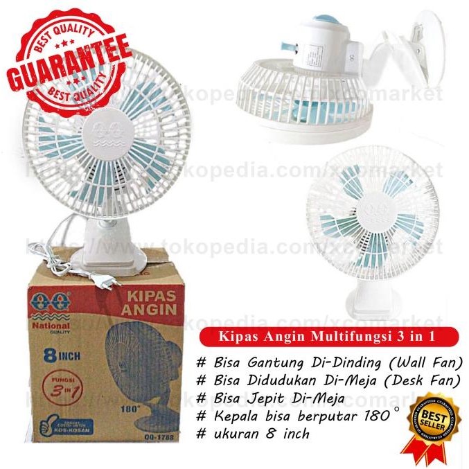 Original Kipas Angin Dinding - Kipas Angin Meja - Kipas Angin Jepit - Kipas Angin Multifungsi
