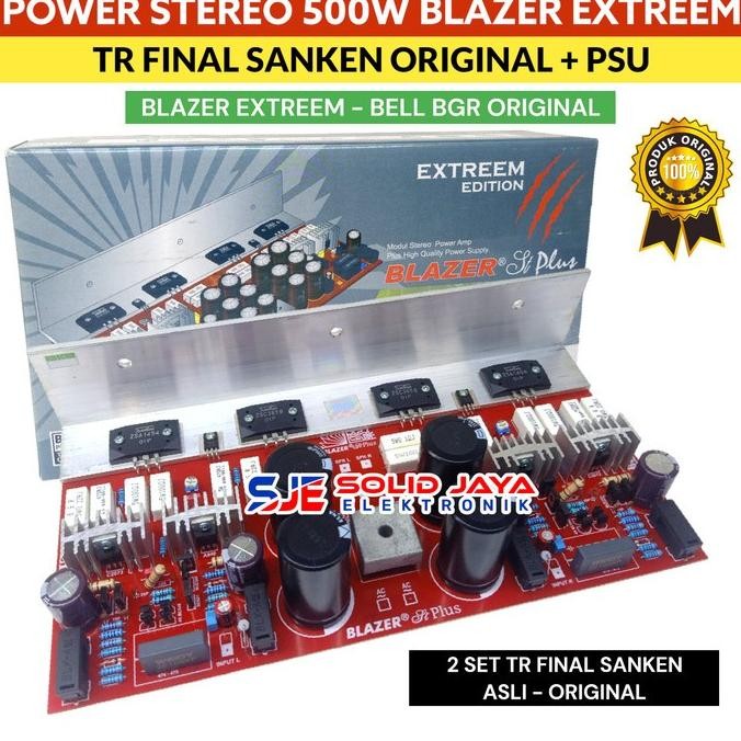 Kit Power Blazer 500W Stereo Extreem Plus Psu Tr Sanken Japan 2Sc3858 - 2Sa1949 Kit Amplifier Ampli 