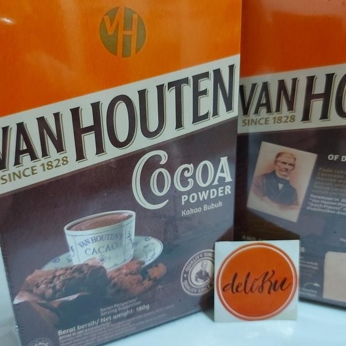

BARU VAN HOUTEN COCOA POWDER 180GR/ COKELAT BUBUK VAN HOUTEN 180GR