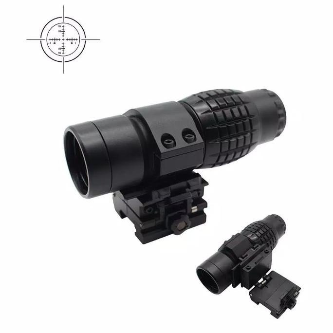 Terlaris KODE 08 dummy Scope Magnifier flip zoom 3x  WGG dcobra SALE