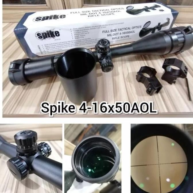 Terlaris Teropong jarak jauh teleskop SPIKE 4-16x50 AOL SALE