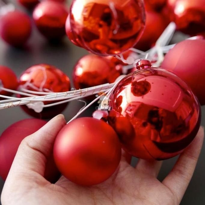 Sale Hiasan Natal Garland Bola Natal Premium Ornament