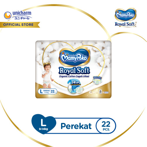 Mamy - MamyPoko Perekat Royal Soft - L 22 - Popok Tape