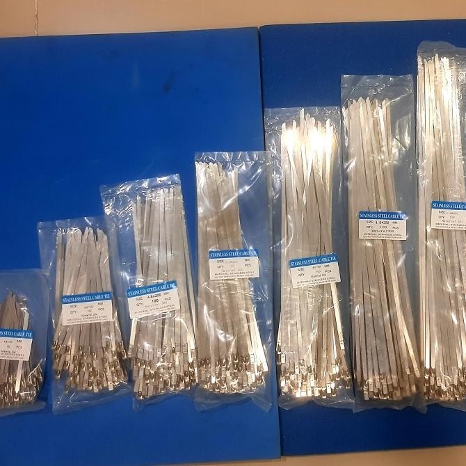 

ready Stanless 304 Kabel Tis Ties (isi 100/pack) 46x100 150 200 250 300 mm murah