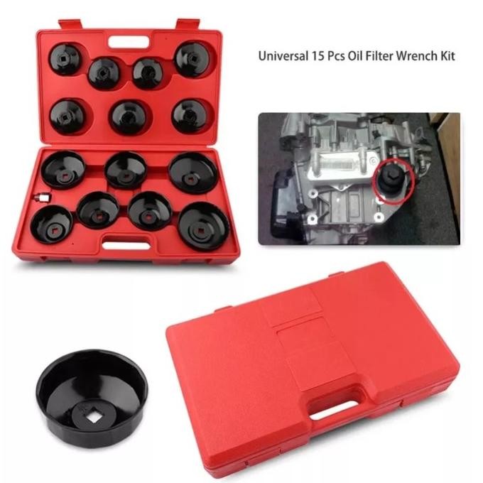 Cars Kunci pembuka filter oli mobil filter wrench/15pcs set lengkap