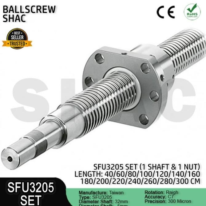 

SFU3205 SET ballscrew series - Diameter 32mm Lead 5mm murah