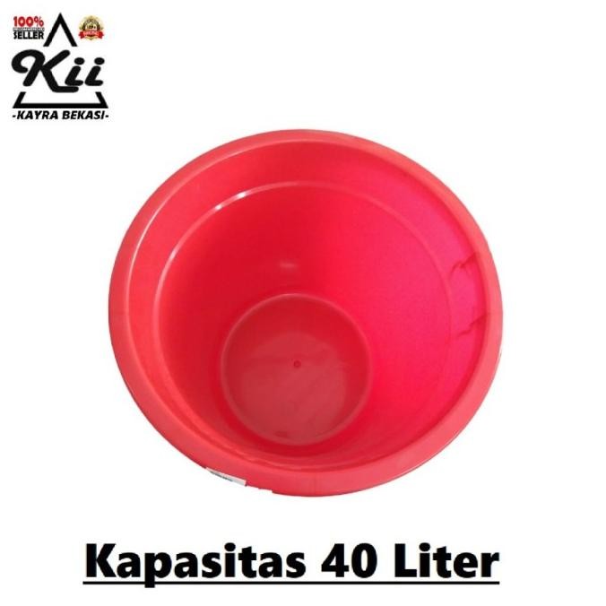 New Shinpo Ember Tutup 40 Liter - Shinpo Ember Plastik - Ember Tutup Besar Berkualitas