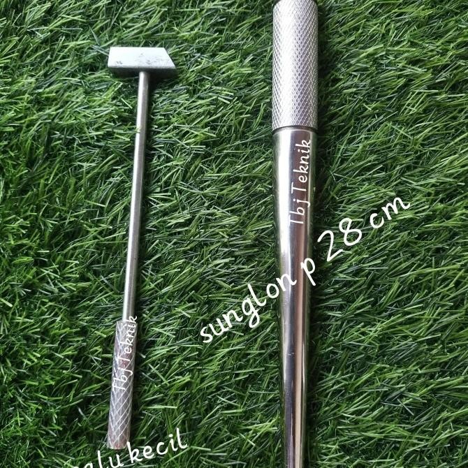 Sunglon Besi+Palu Kecil Alat Ukur Cincin Co