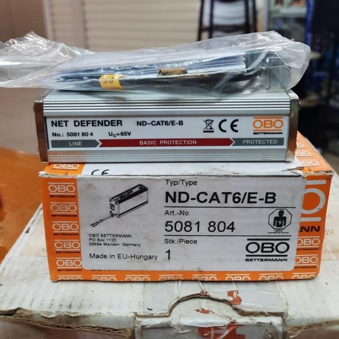 Surge Arrester Obo Net Defender Nd-Cat6/E-B New Stok