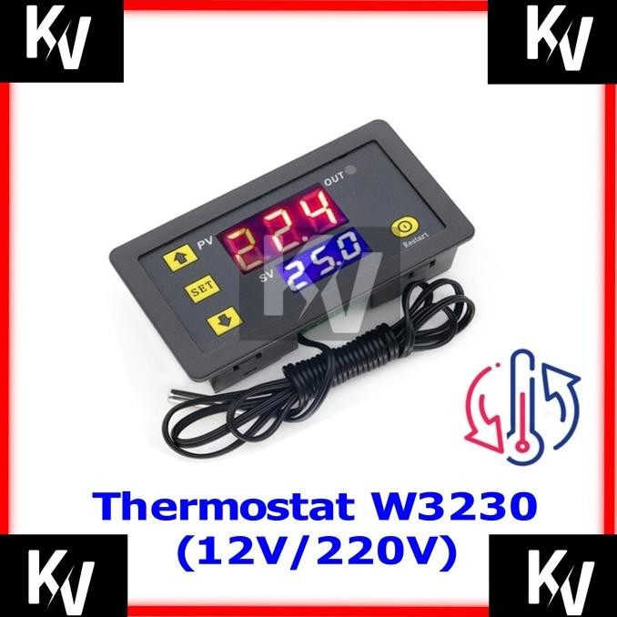 W3230 Regulator Thermostat Pengontrol Temperatur Controller Digital Ac Dc W 3230 Termostat Co