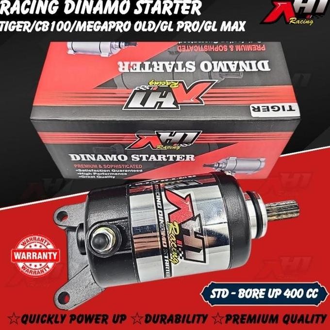 DINAMO STARTER TIGER CB100 MEGAPRO GL PRO GL MAX TIGER REVO TIGER OLD BORE UP 400 CC AH1 RACING