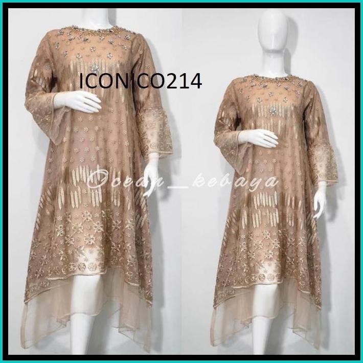 MIDI DRESS RIANA TUNIK KONDANGAN MOTIF PAYET