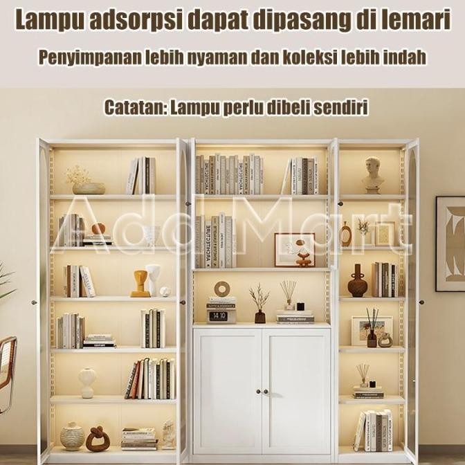 Rak Buku / Rak Serbaguna / Rak Display / Lemari tas / Rak tas Minimalis Putih / Lemari Arsip Kantor 