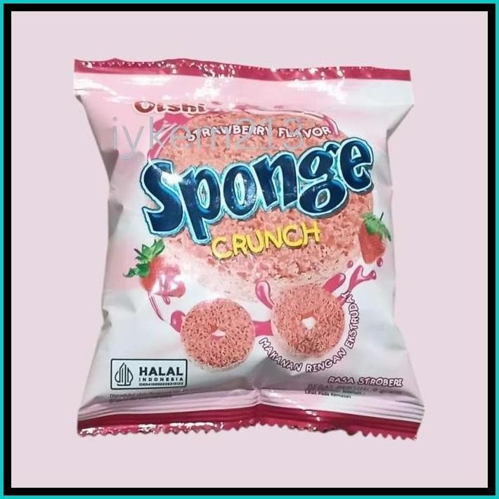 

OISHI SPONGE 9GR CRUNCH COKELAT STRAWBERRY MOCHACHINO COKLAT ECERAN ECER 9 GRAM MAKANAN RINGAN CEMILAN ANAK GROSIR MURAH BISKUIT KUE WAFER BANTAL PILLOW MOCHACCINO