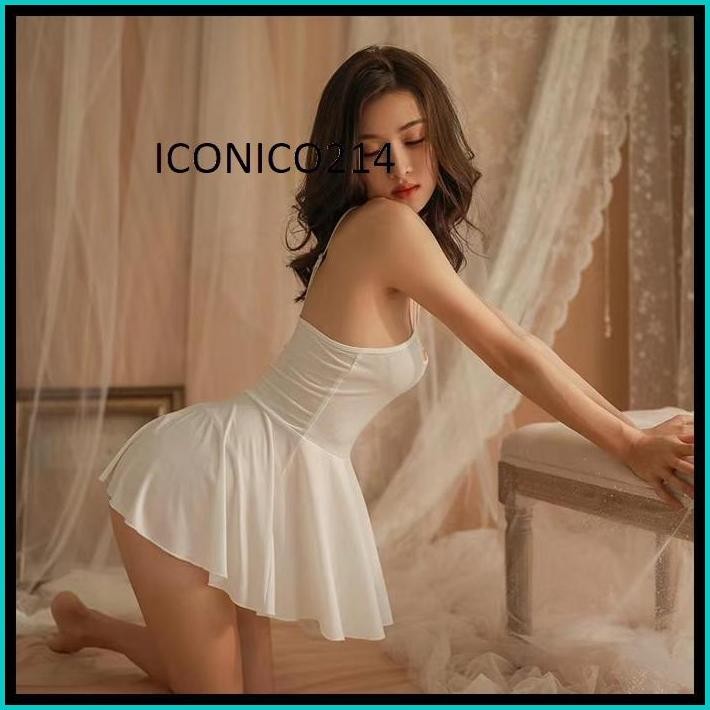 HOHO_HWANG (P-28) LONGNIGHT LINGERIE SEXY BAJU TIDUR SEKSI WANITA WARNA CANTIK