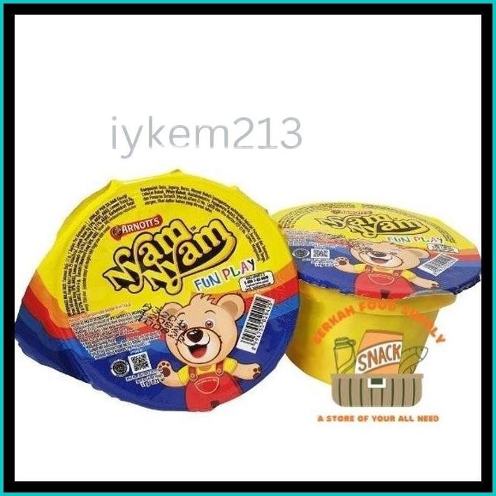 

( BERKAH ) NYAM NYAM FUN PLAY COKLAT 11GR SNACK CEMILAN ANAK ENAK NYAMNYAM NYAM2