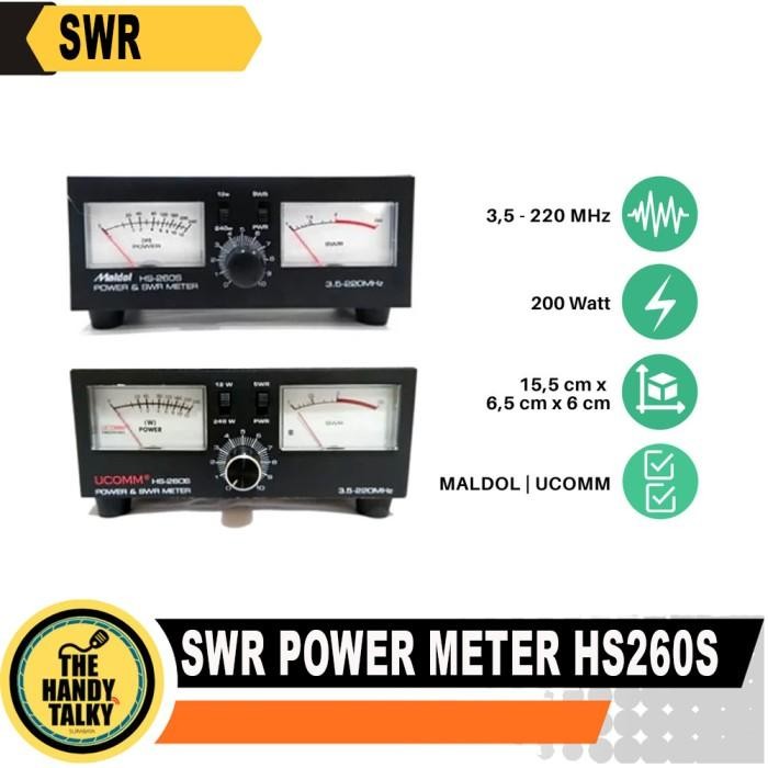 Power & Swr Meter Maldol Hs260 Original Dan Terpercaya