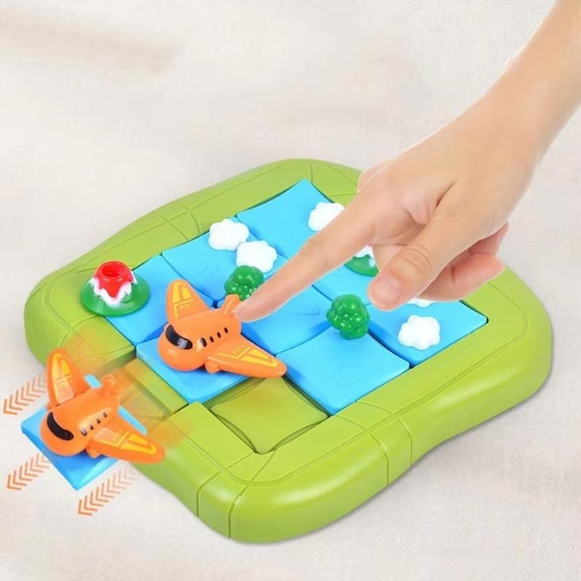 Premium Huarong Road Toys / 3D Puzzle Geser / Huarong Road Mainan Brain Game Edukasi Board Games Hig