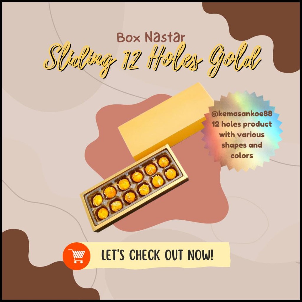 

Ready (20 Set) Sliding Gold Maroon / Box Packaging 12 Holes / Hampers Kue Kering Nastar / Lapis Legit {Terlaris|Best Seller}