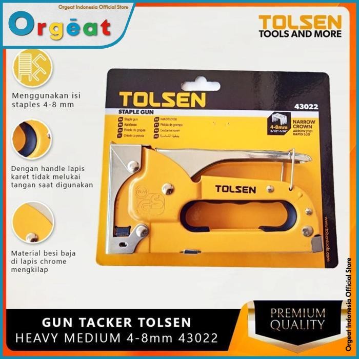 

OGT - Staples Tembak Gun Tacker Stapler Setaples Jok Motor Steples Tolsen High Quality by Orgeat