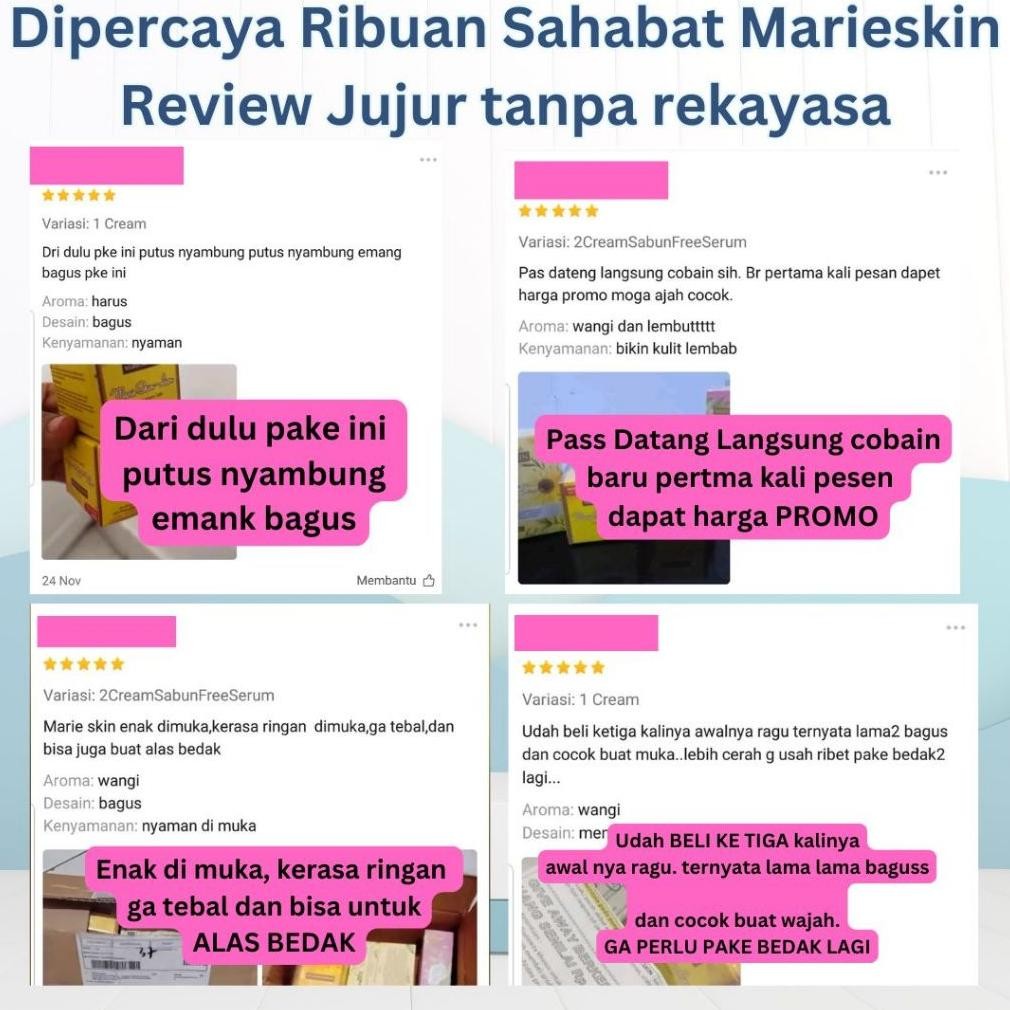 Gd-324 Marieskinlian - Lian Cream 10Gr Cream Moisturizer Krim Pelembab Siang Malam Pencerah Wajah Me