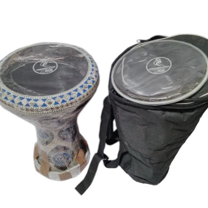 DARBUKA IMPORT MESIR ALEXANDRIA GAWHARET SOUMBATY ASLI 8 3/4INCH 9INCH