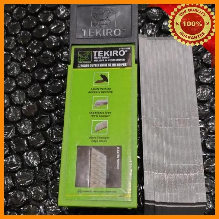 

[SHA] REFILL PISAU CUTTER 60 PCS TEKIRO ISI PISAU CUTTER BESAR 18 MM TEKIRO