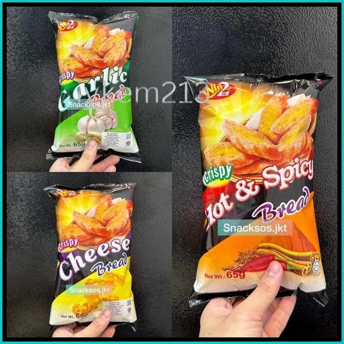 

WIN2 WINWIN CHEESE CRISPY BREAD / GARLIC BREAD / HOT & SPICY BREAD