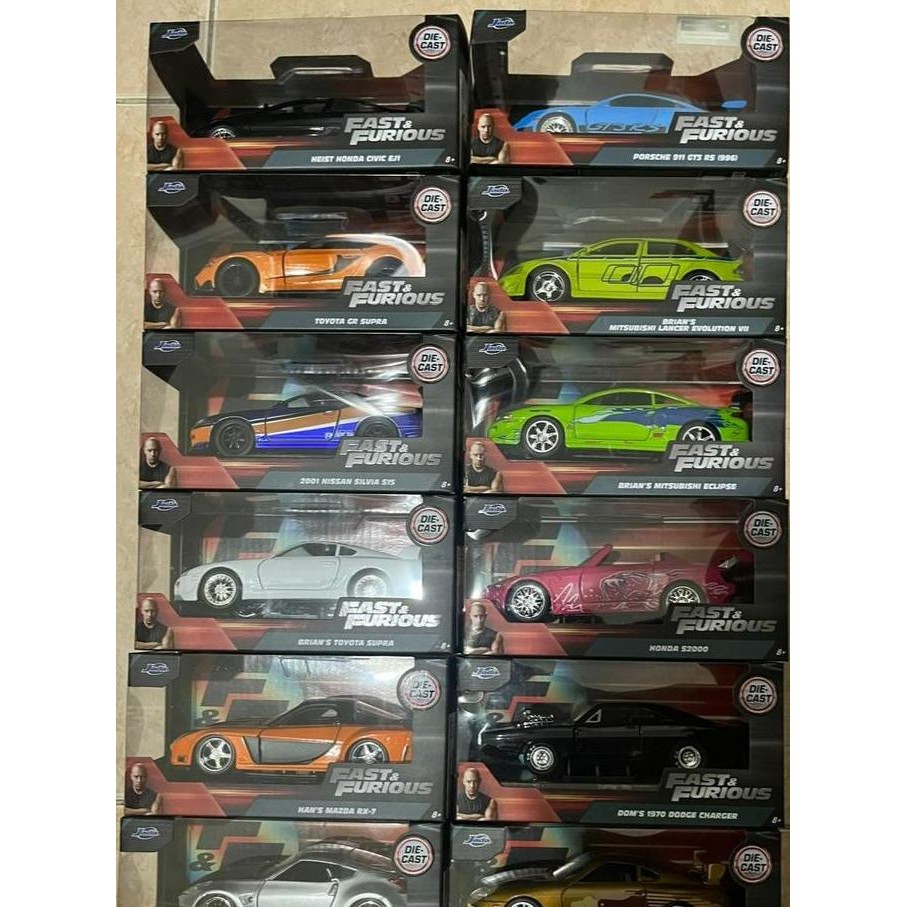 JADA FAST & FURIOUS ALL VARIANT SKALA 32 MOBIL FAST FURIOUS DIECAST 2904T