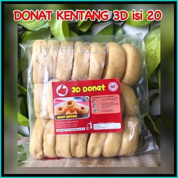 

DONAT KENTANG EDO 3D MINI ISI 20