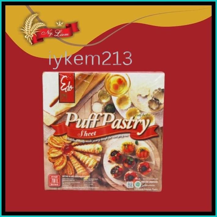 

EDO PUFF PASTRY SHEET INSTANT / READY DOUGH 750 GRAM (GOJEK/GRAB ONLY)