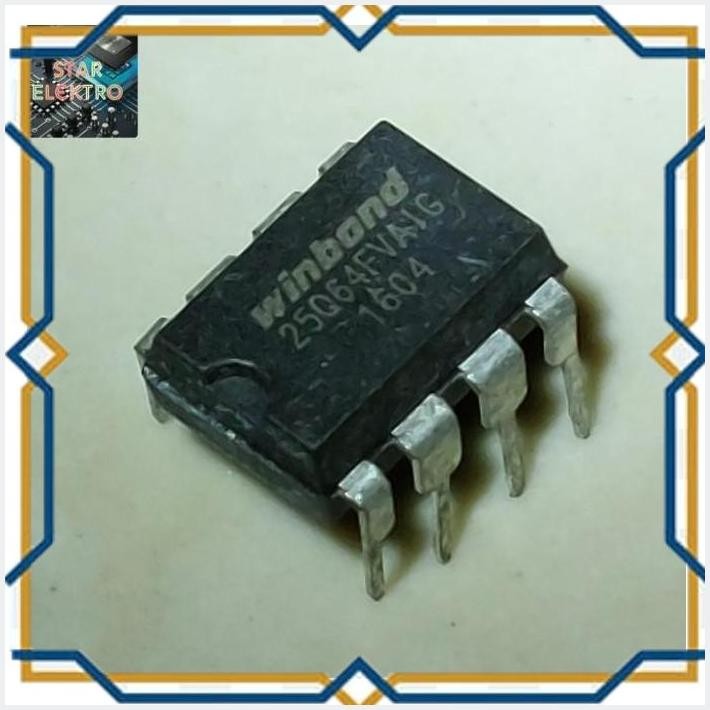 [STA] 25Q64FVAIG Dip-8 IC W25Q64 FVAIG Winbond 25Q64 Memory 64M-Bit 3V QPI