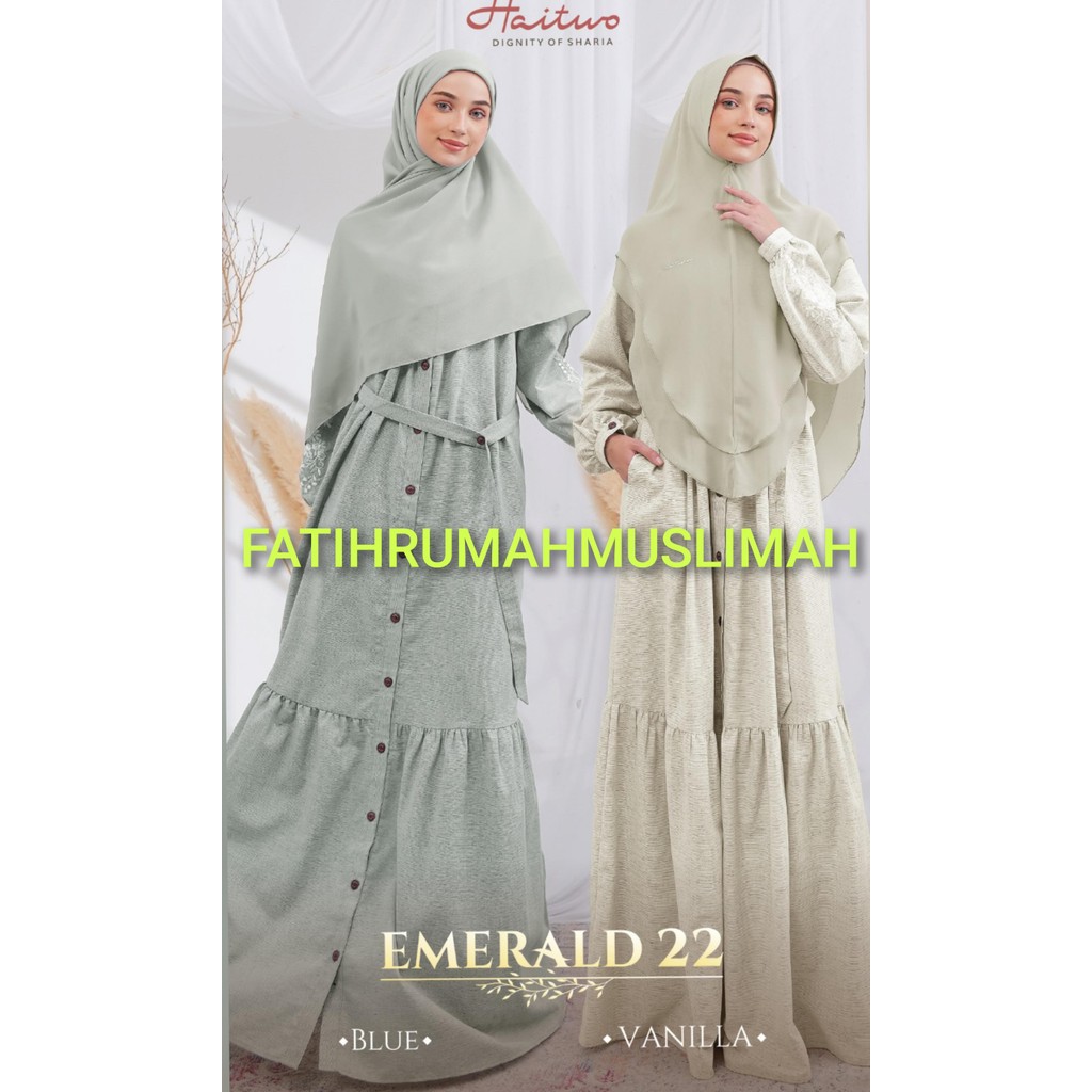 HAITWO / GAMIS DEWASA / GAMIS EMERALD 022 / EMERALD 022 / HAITWO