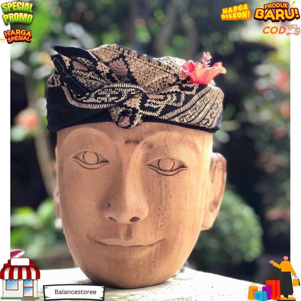 Udeng Semi Songket/Bordir Benang Songket Banyumas Janggar Nayah/Model Penasar Promo 5.5