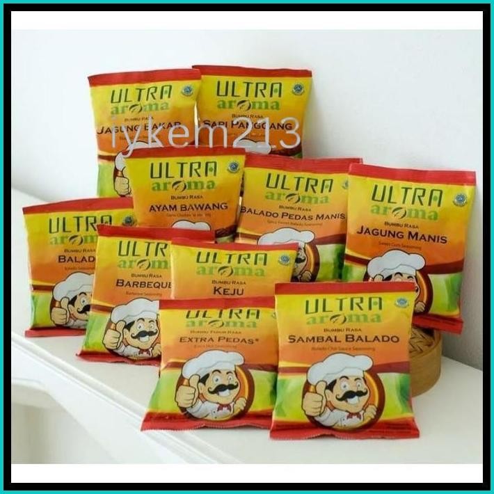 

BUMBU TABUR ULTRA AROMA BBQ, KEJU, BALADO ,JAGUNG BAKAR, JAGUNG MANIS KEMASAN SACHET 100 GRAM PER PCS