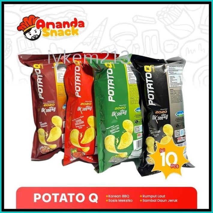 

POTATO Q CHIPS KERIPIK KENTANG ISI 10 PCS/RENCENG