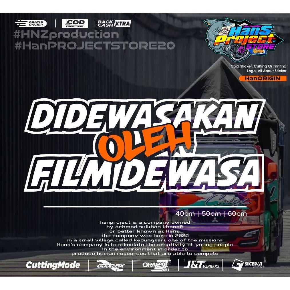 

Paling Murah!!! Up15 STICKER CUTTING DIDEWASAKAN OLEH FILM DEWASA ORIGINAL DESAIN BY HANPROJECSTORE Murah Premium