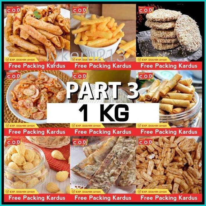 

SNACK KILOAN MAKANAN RINGAN 1 KG JAJANAN JADUL ZAMAN NOW PEDAS MANIS GURIH ASIN RENYAH