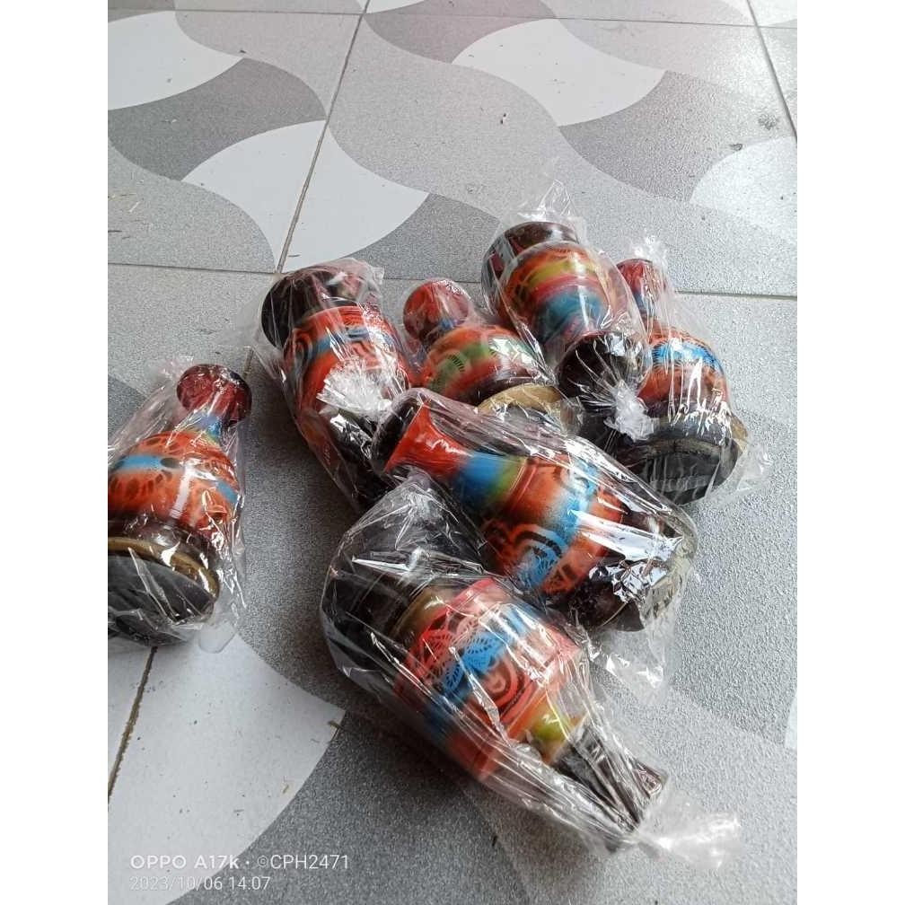 jg-56 ZX41 PION KAYU LOVEBIRD NOMOR 7 MOTIF AIR BRUSH SANGKAR KANDANG BURUNG BESI BULAT KAPSUL DAN P