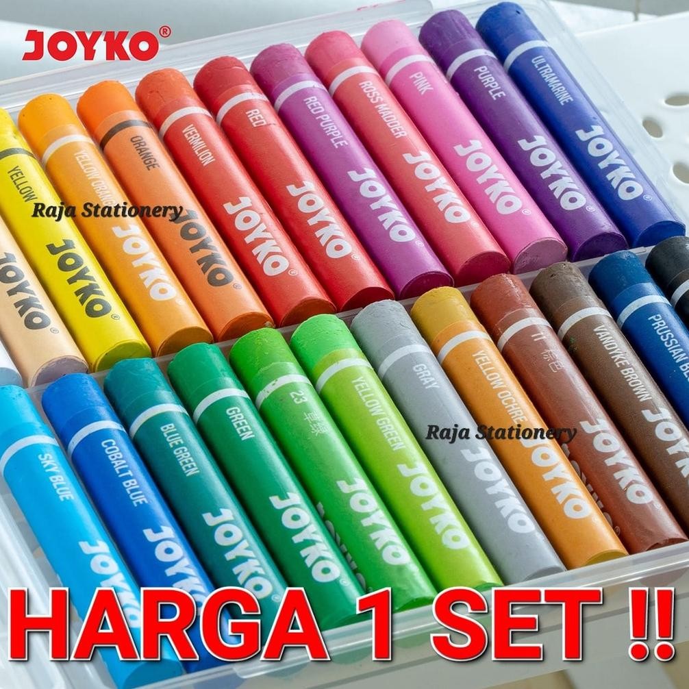 

JOYKO TITI CRAYON OIL PASTEL 12 24 COLOURS / KRAYON JOYKO 12 WARNA 24 WARNA KRAYON MINYAK OP-12CR OP-24CR
