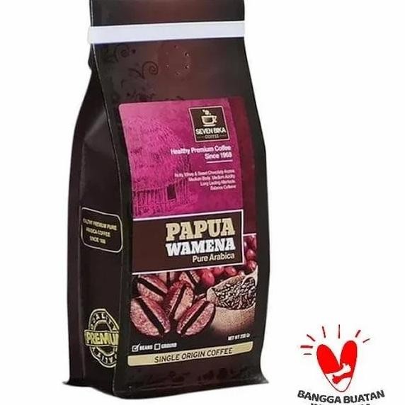 

Grosir Seven Bika Coffee Papua Wamena Pure Arabika Bubuk Kopi 200Gr Bag