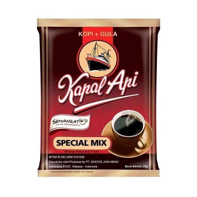 

Sale [1 Dus] Kopi Kapal Api Special Mix Kopi+Gula Isi 12 Renceng Atau 120Pcs Coffee Minuman Bubuk