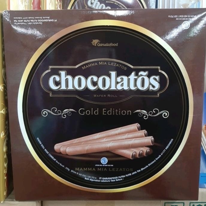

Sale Gery Chocolatos Wafer Roll Gold Edition Kemasan Kaleng 350 Gram