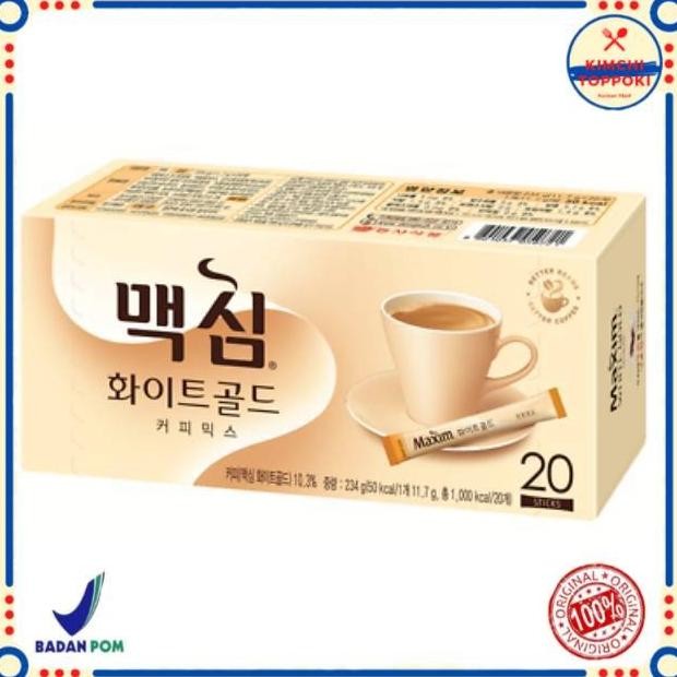 

Promo Maxim White Gold Coffee - 20 Sachets Made In Korea