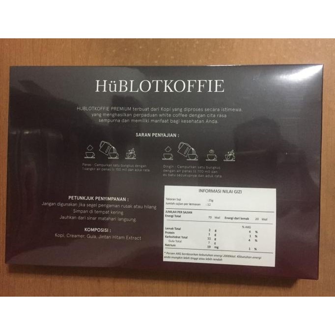 

Murah Hublot- Coffee - Kopi Hublot- Isi 12 Sachet Asli