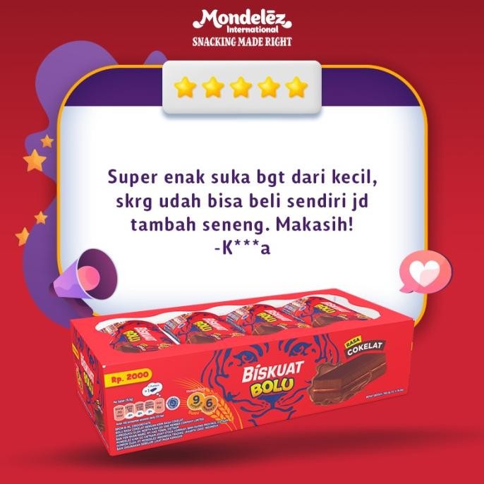 

Grosir Biskuat Soft Cake Bolu Cokelat 16 Gr X 12 Pcs Family Pack - [4 Box]