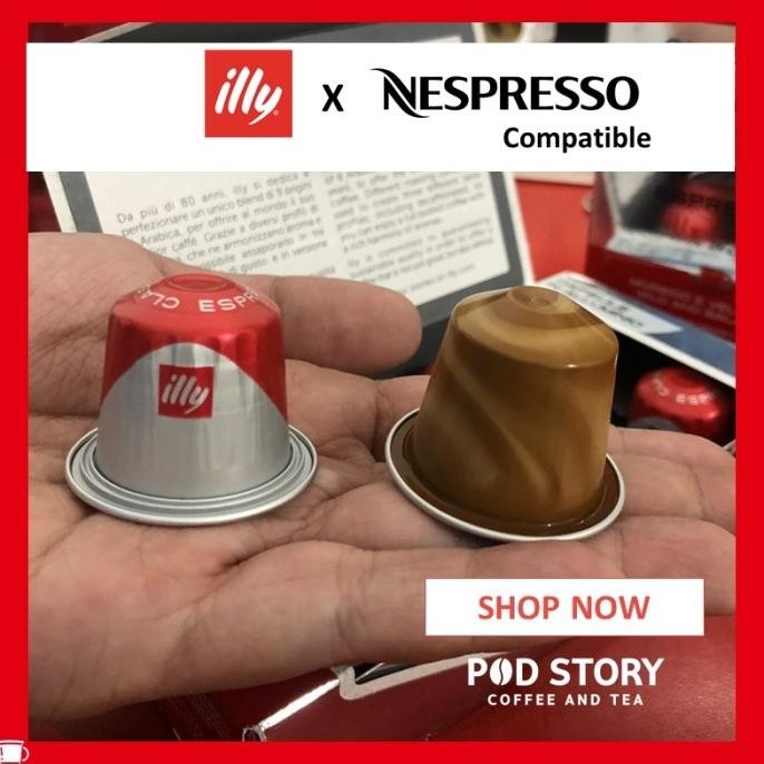 

Murah Illy Classico (Forte Roast) Nespresso Compatible Coffee Capsules, 10
