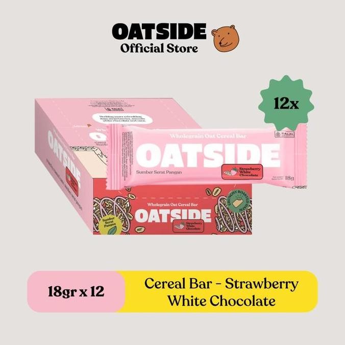

Murah Oatside Oat Cereal Bar Strawberry White Chocolate 18Gr (12Pcs)